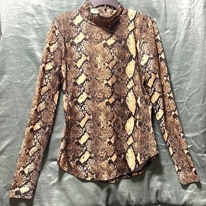 French connection snakeskin long sleeve